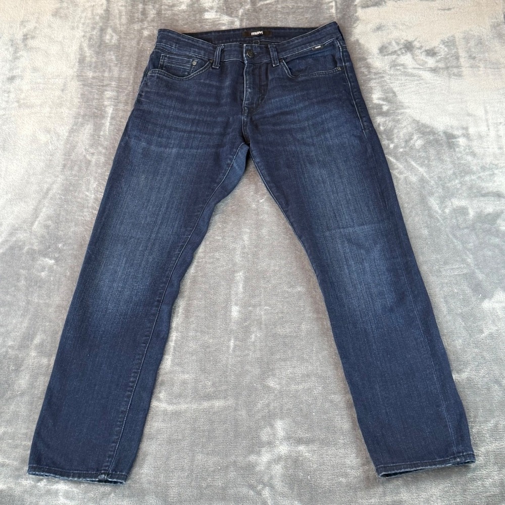 Mavi Men's Jeans Jake Slim Leg Straight Size 30X30 Dark‎ Wash